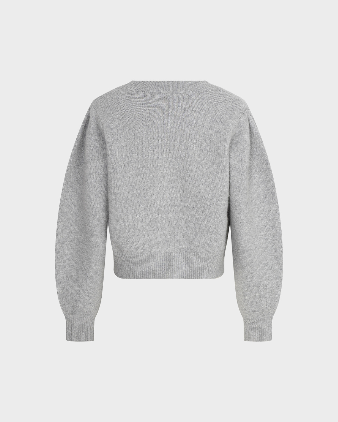 Amaya Amsterdam - Sia Knitwear - Button Down - Removable Bow - Grey