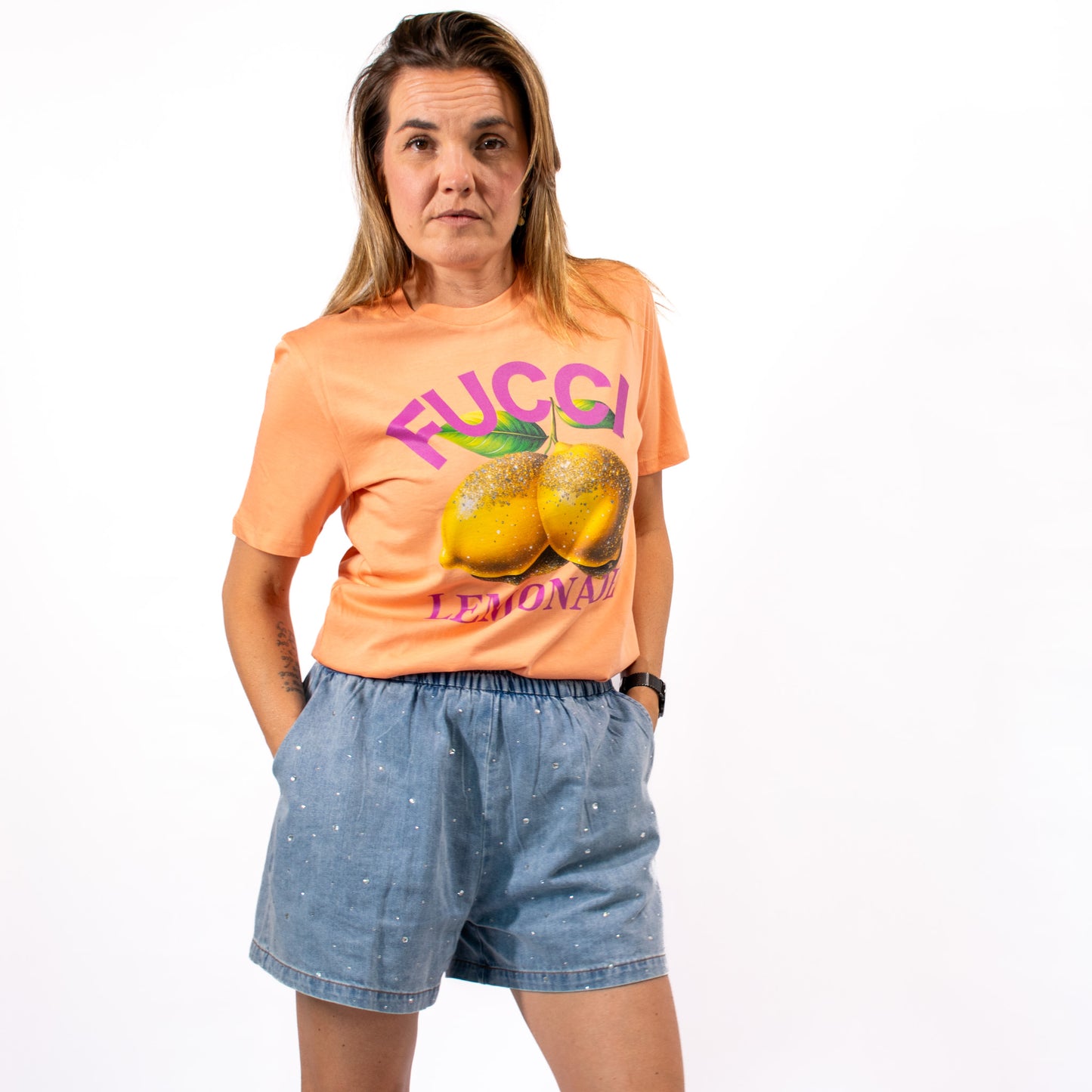 T-shirt Fucci Lemonade Lilac - Peach