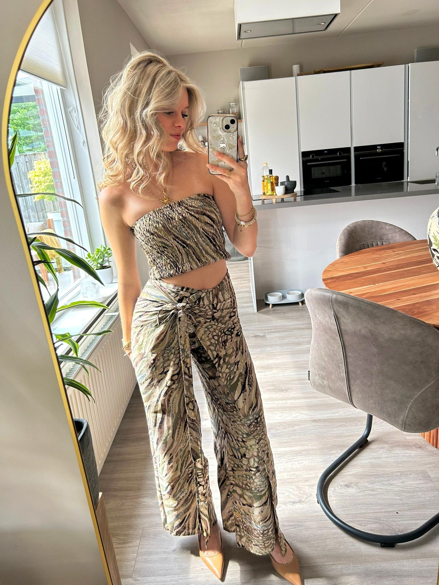 Lara Etnics Ibiza Crop Top Solal Desert Kaki