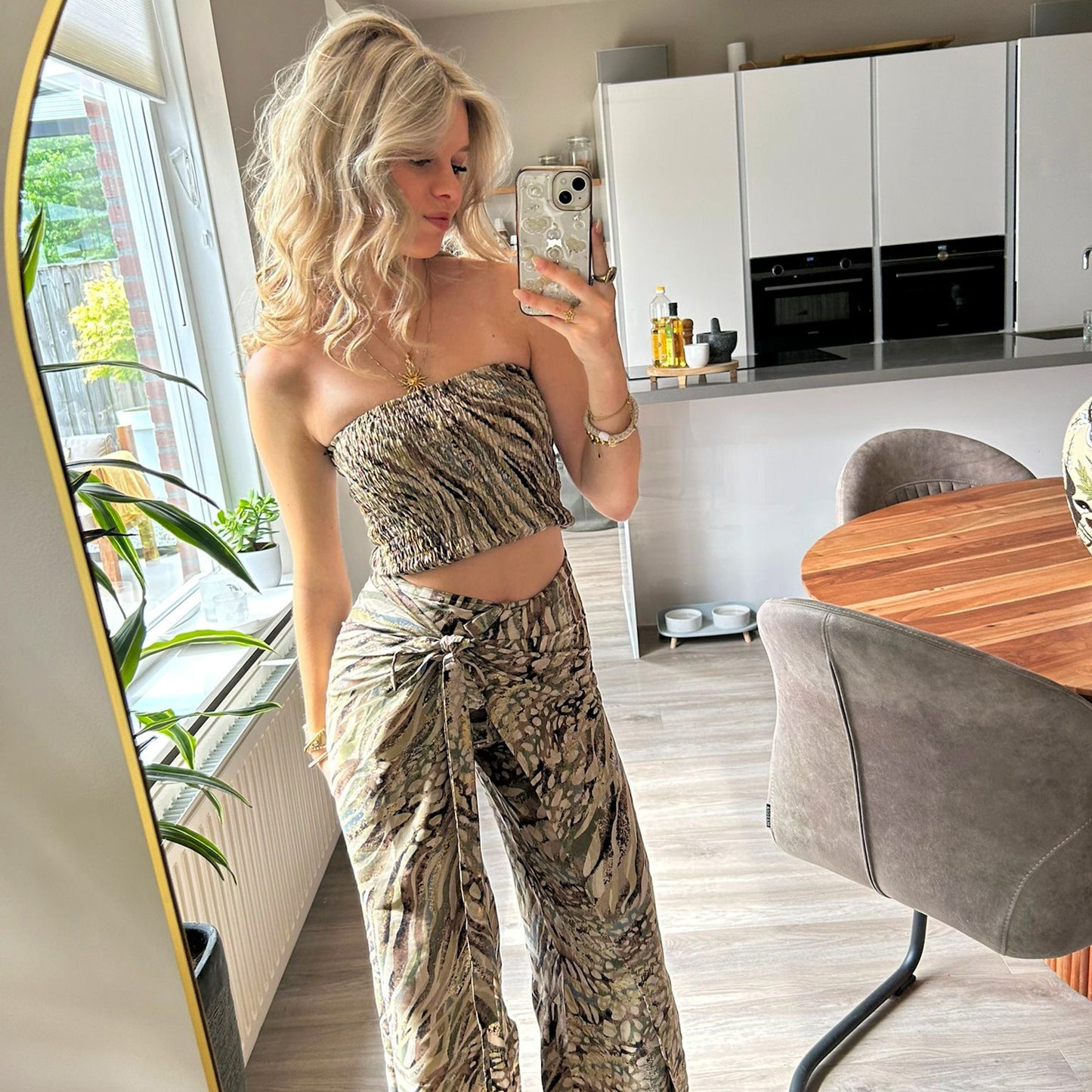 Lara Etnics Ibiza Pants Desert Kaki