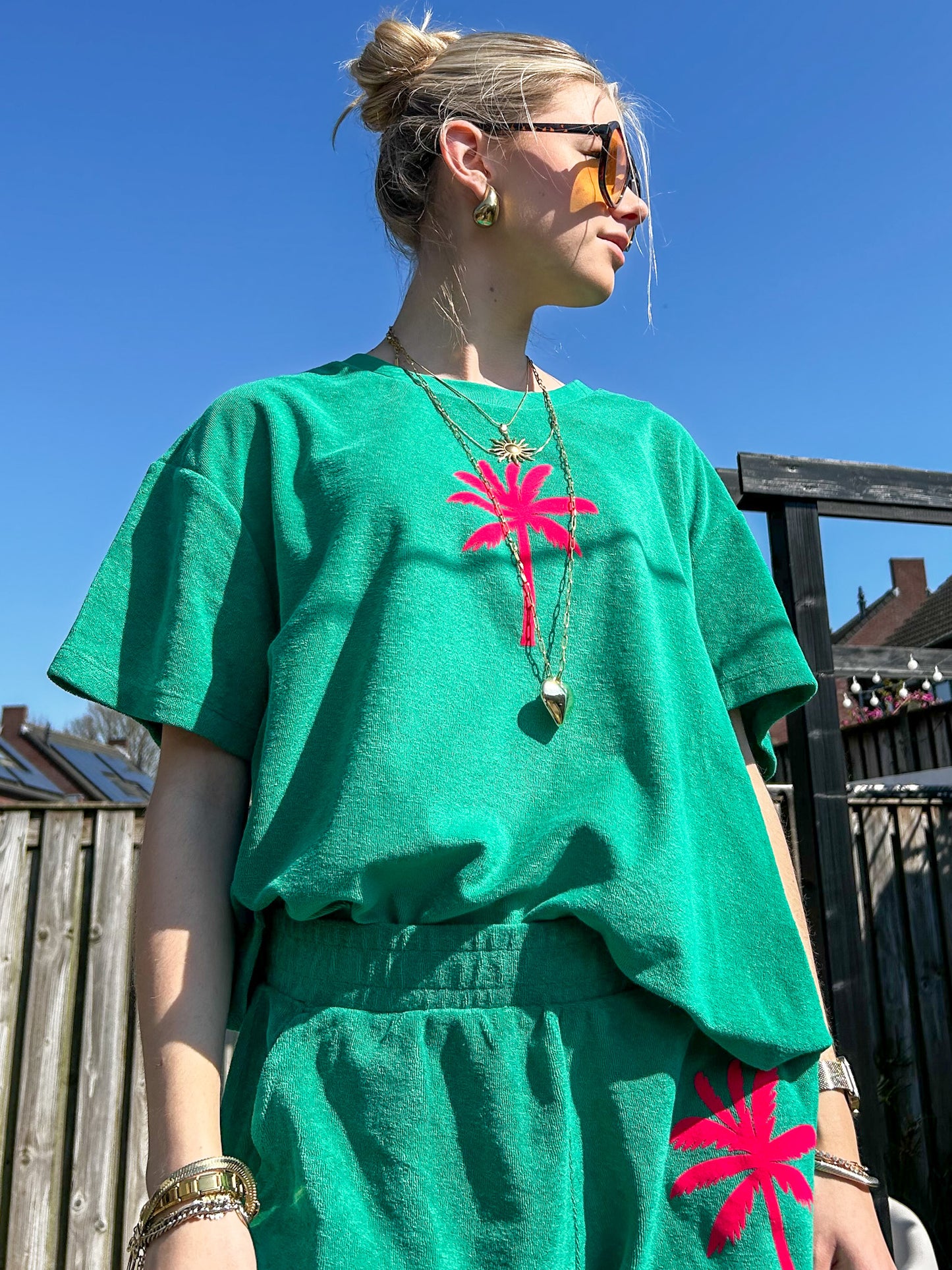 PiNNED by K Badstof Set Palmtree