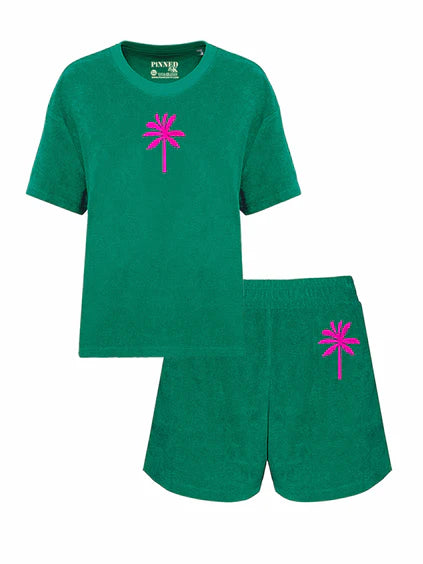 PiNNED by K Badstof Set Palmtree