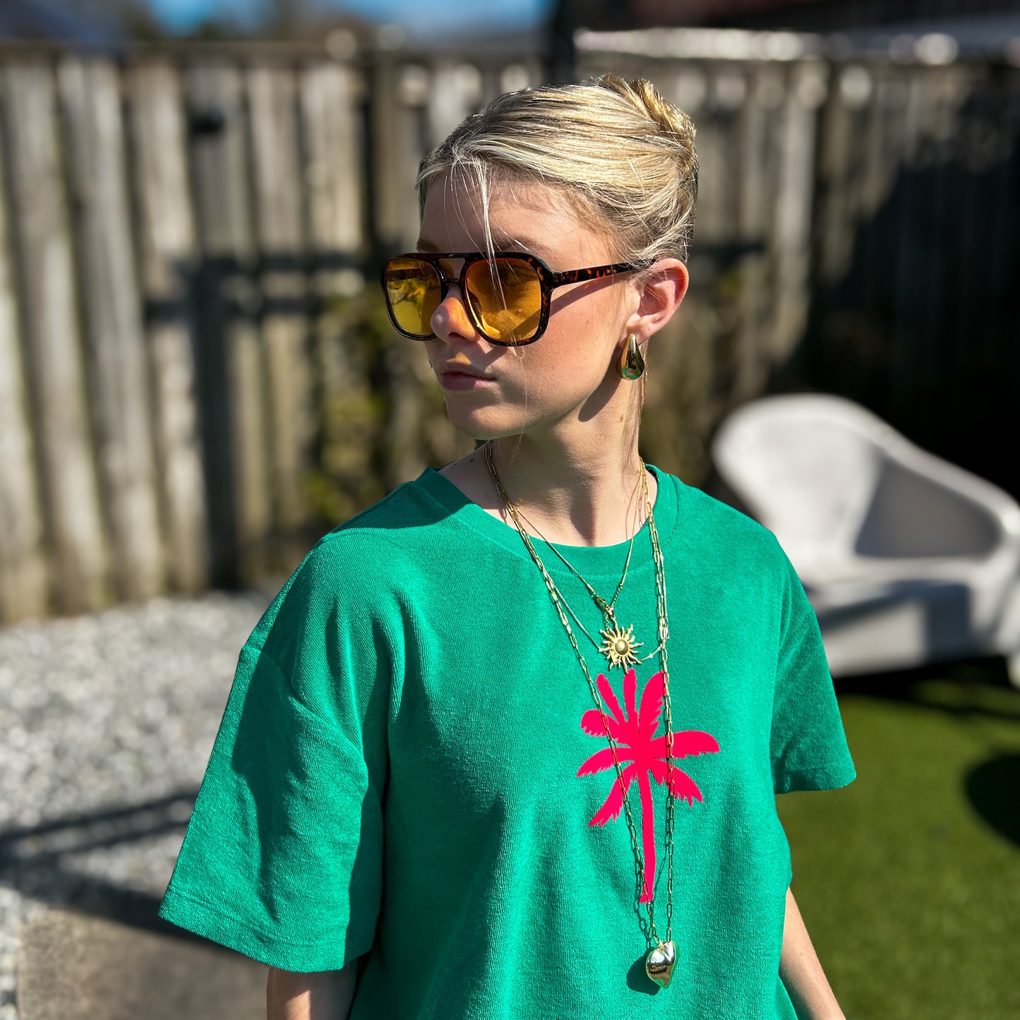 PiNNED by K Badstof Set Palmtree