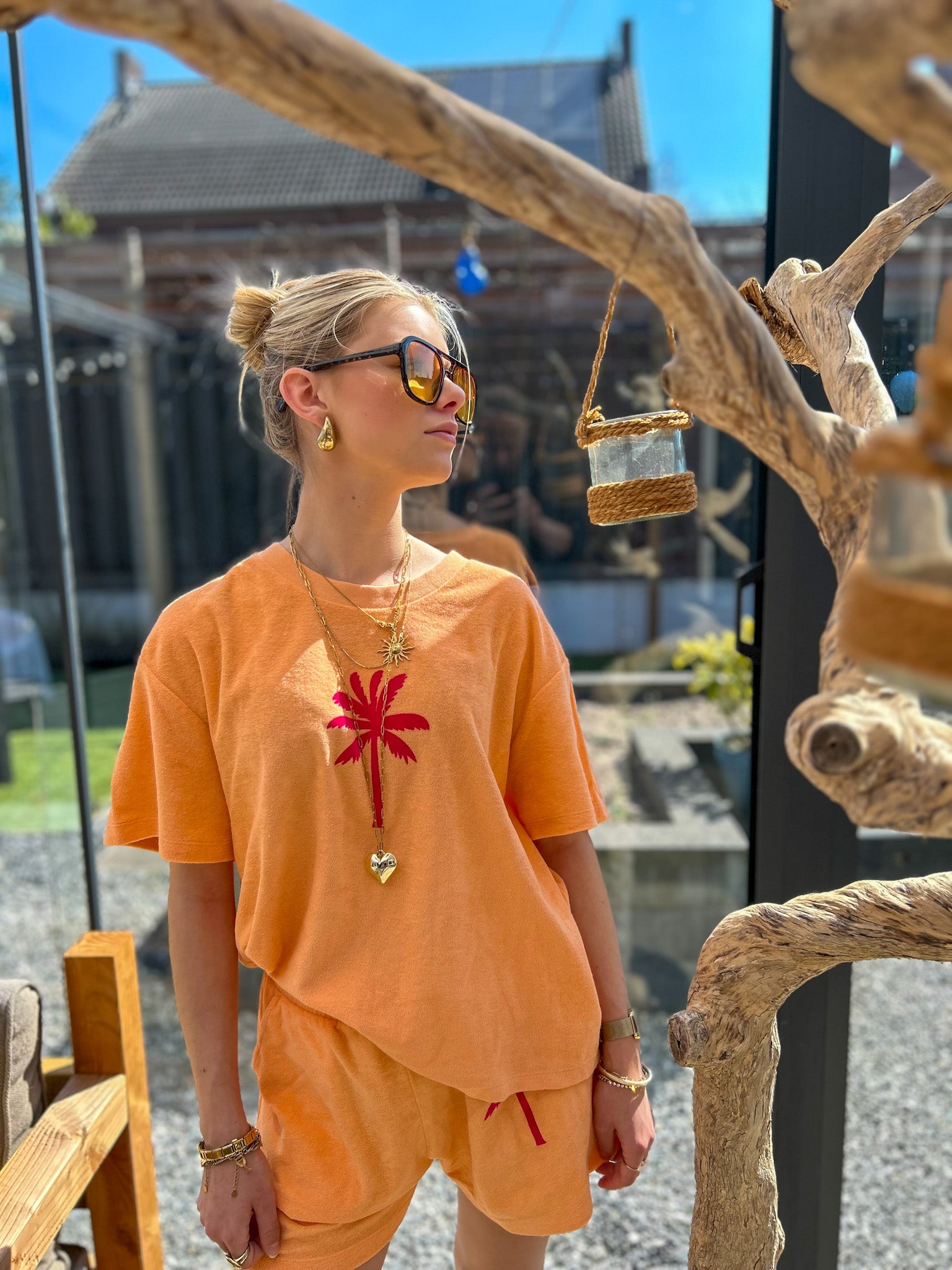 PiNNED by K Badstof Set Palmtree