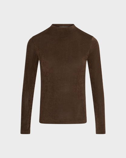 Amaya Amsterdam - Lara Top - High Collar - Brown