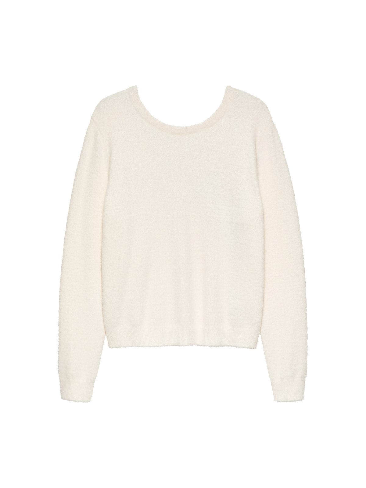 Catwalk - Junkie - Vneck - Soft Knit - Low-cut Neckline - Egret White