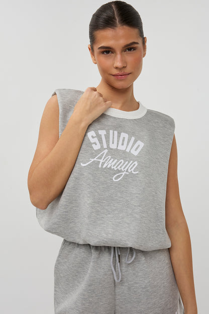 Studio Amaya - Amour Top - Grey