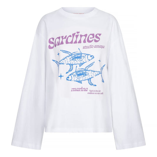 Studio Amaya - T-shirt Sardines - White