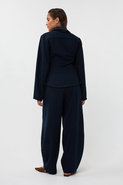 Amaya Amsterdam - Evi Pants - Balloon Fit - Blue