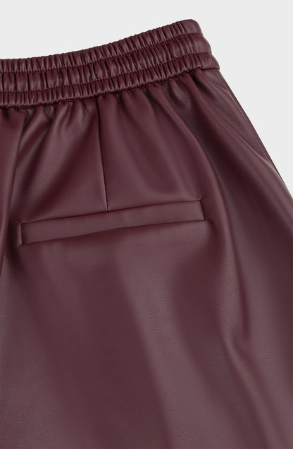 Amaya Amsterdam - Thorne Pants - PU Faux Leather - Bordeaux