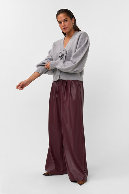 Amaya Amsterdam - Thorne Pants - PU Faux Leather - Bordeaux