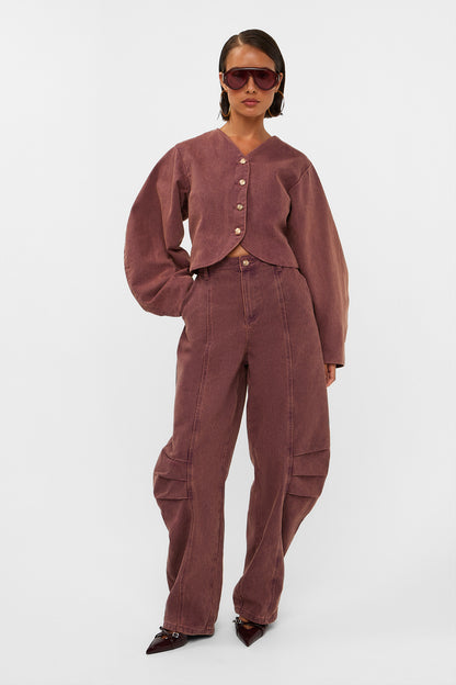 Studio Amaya - Rift pants - Bordeaux - Balloon Fit