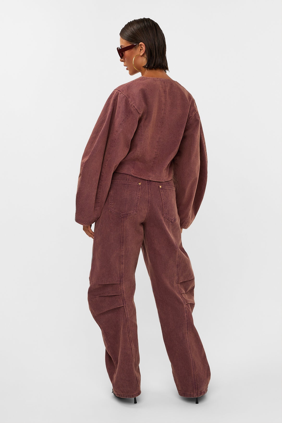 Studio Amaya - Rift pants - Bordeaux - Balloon Fit