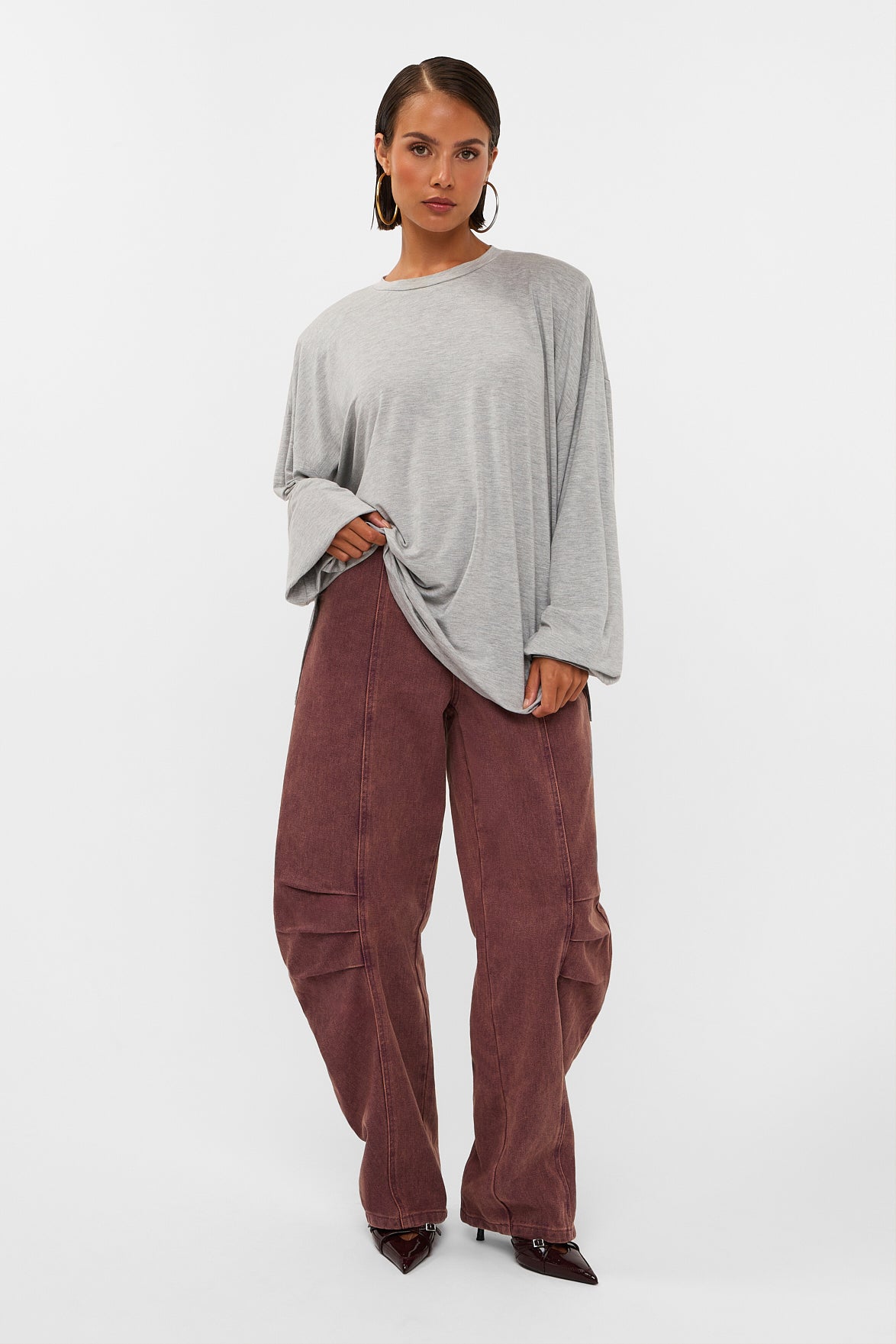 Studio Amaya - Rift pants - Bordeaux - Balloon Fit