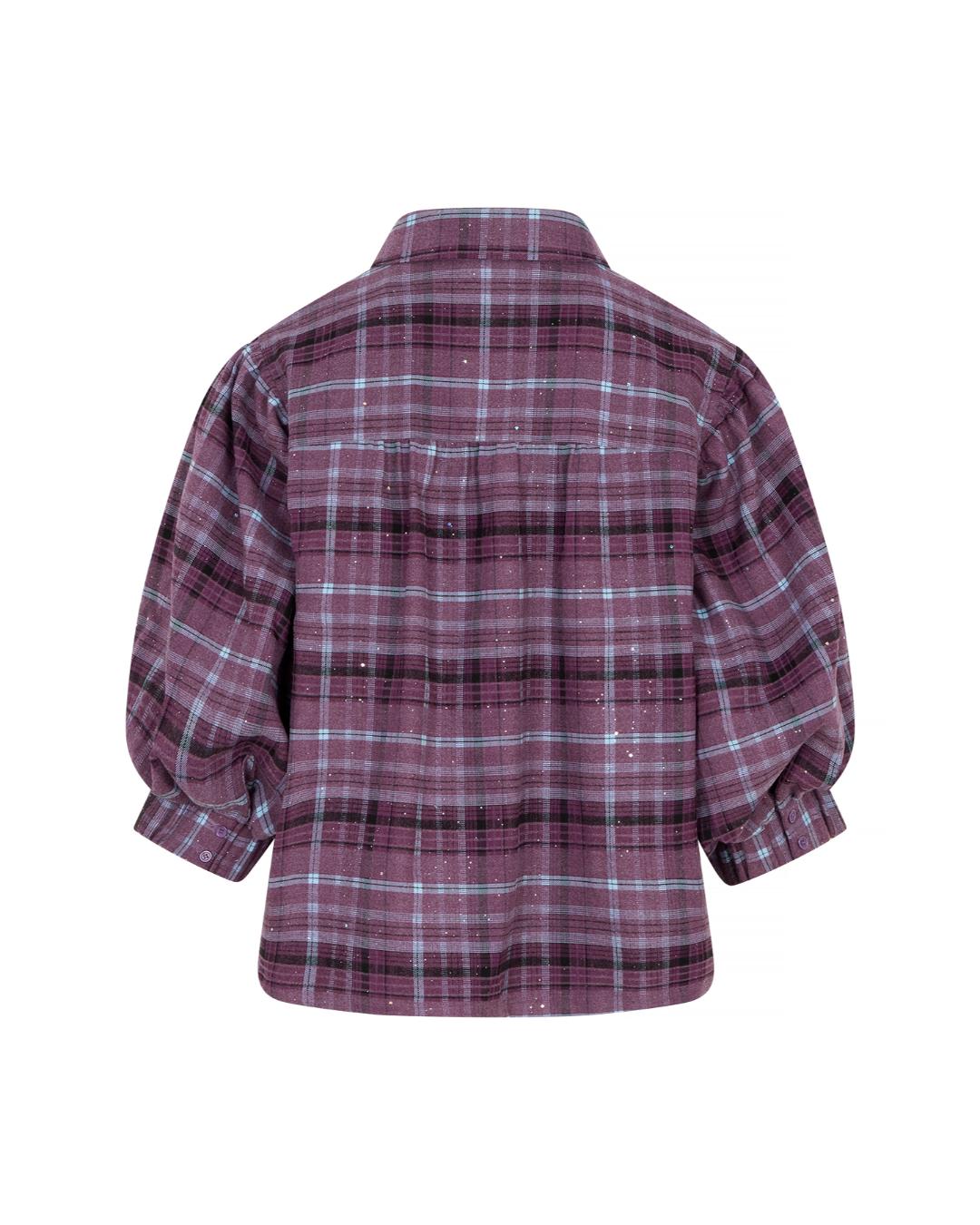 Studio Amaya - Vale Blouse - Elastic Sleeve Band - Purple