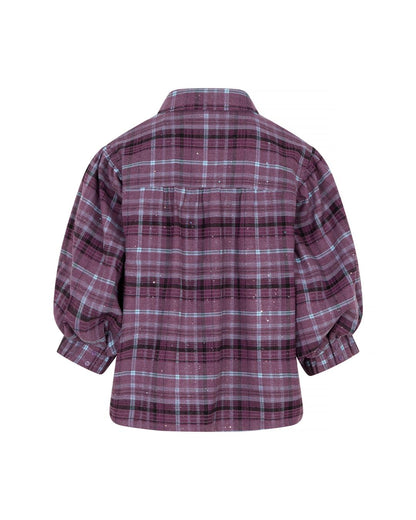 Studio Amaya - Vale Blouse - Elastic Sleeve Band - Purple