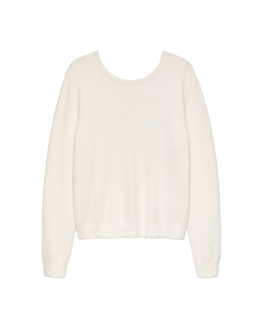 Catwalk - Junkie - Vneck - Soft Knit - Low-cut Neckline - Egret White