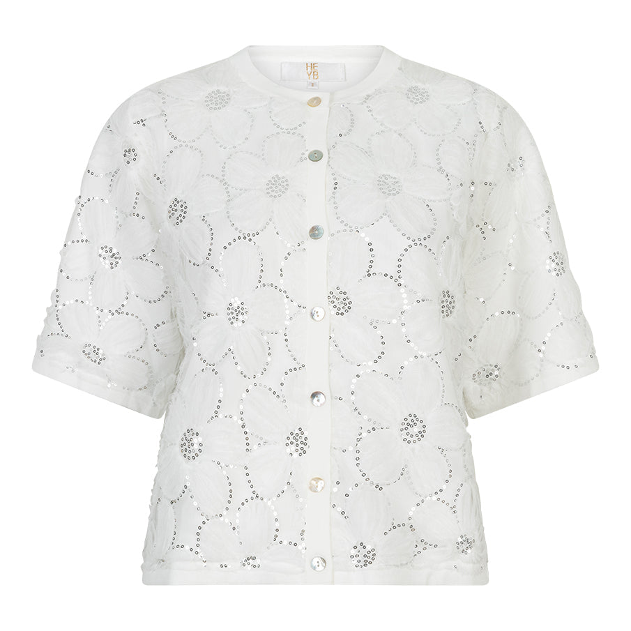 Heyb - Suki Cardigan - White - Marve Amsterdam
