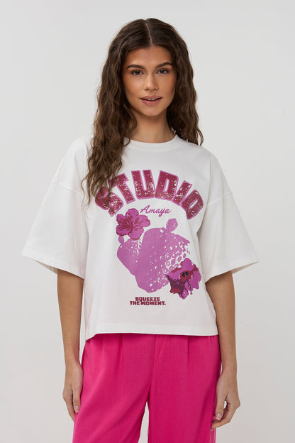 Studio Amaya - Fruits Shirt - White