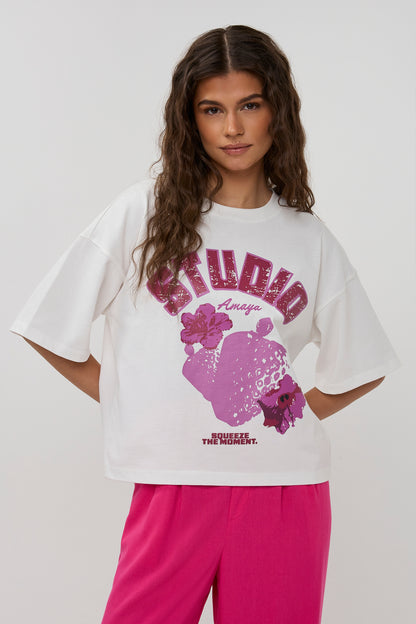 Studio Amaya - Fruits Shirt - White