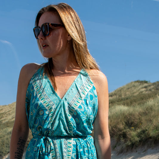 Lara Ethnics Ibiza Short Dress Vanille