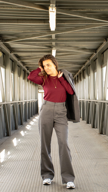 Lofty Manner- Top Thyrsa - Burgundy - Red