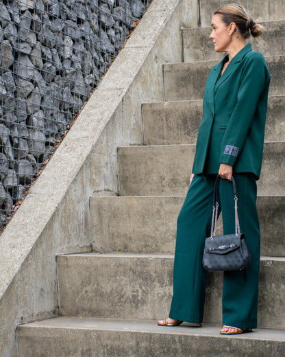 Lofty Manner - Trouser Navy - Petrol Green