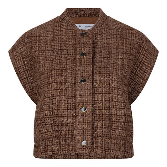 Lofty Manner - Gilet Salwa - Cropped - Bruin