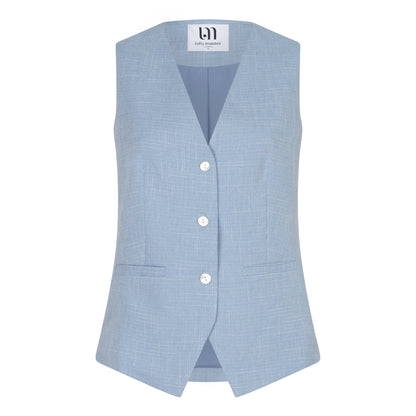 Lofty Manner - Gilet Shirin - Blue - Marve Amsterdam