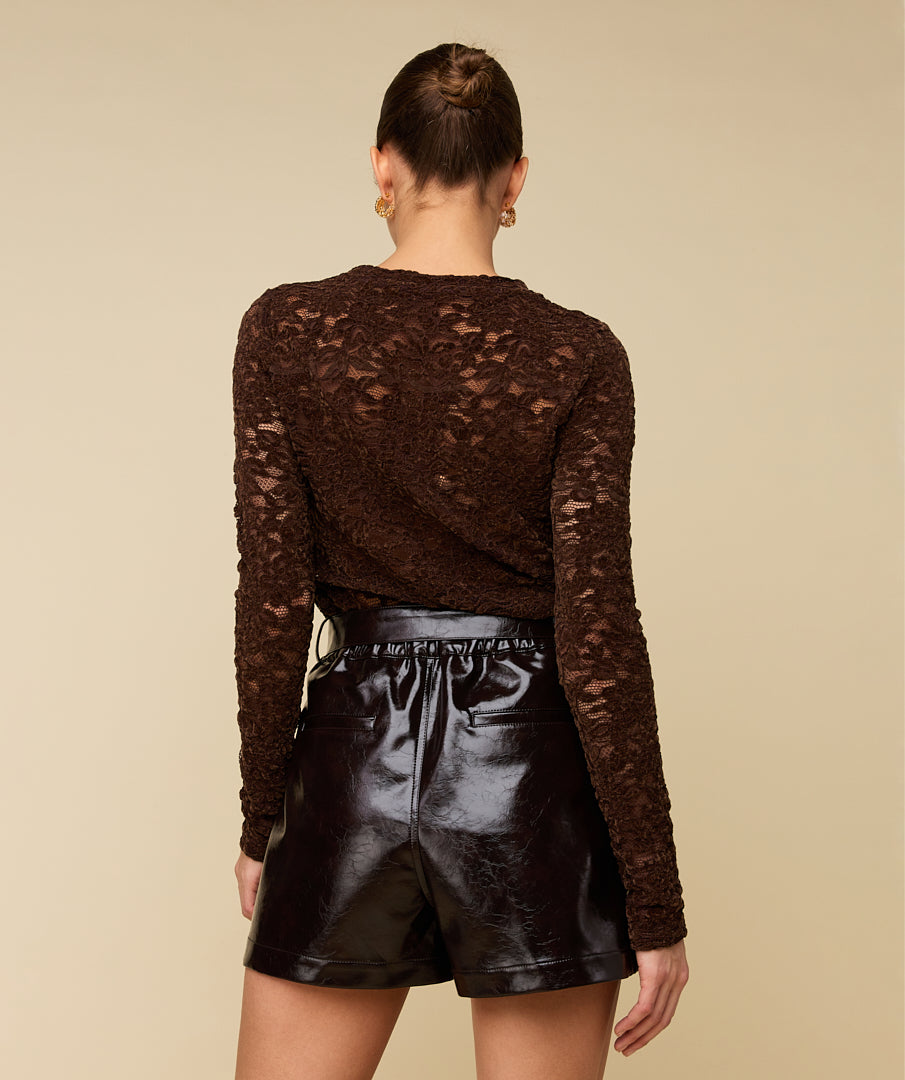 Heyb - Laya Shorts - Dark Brown