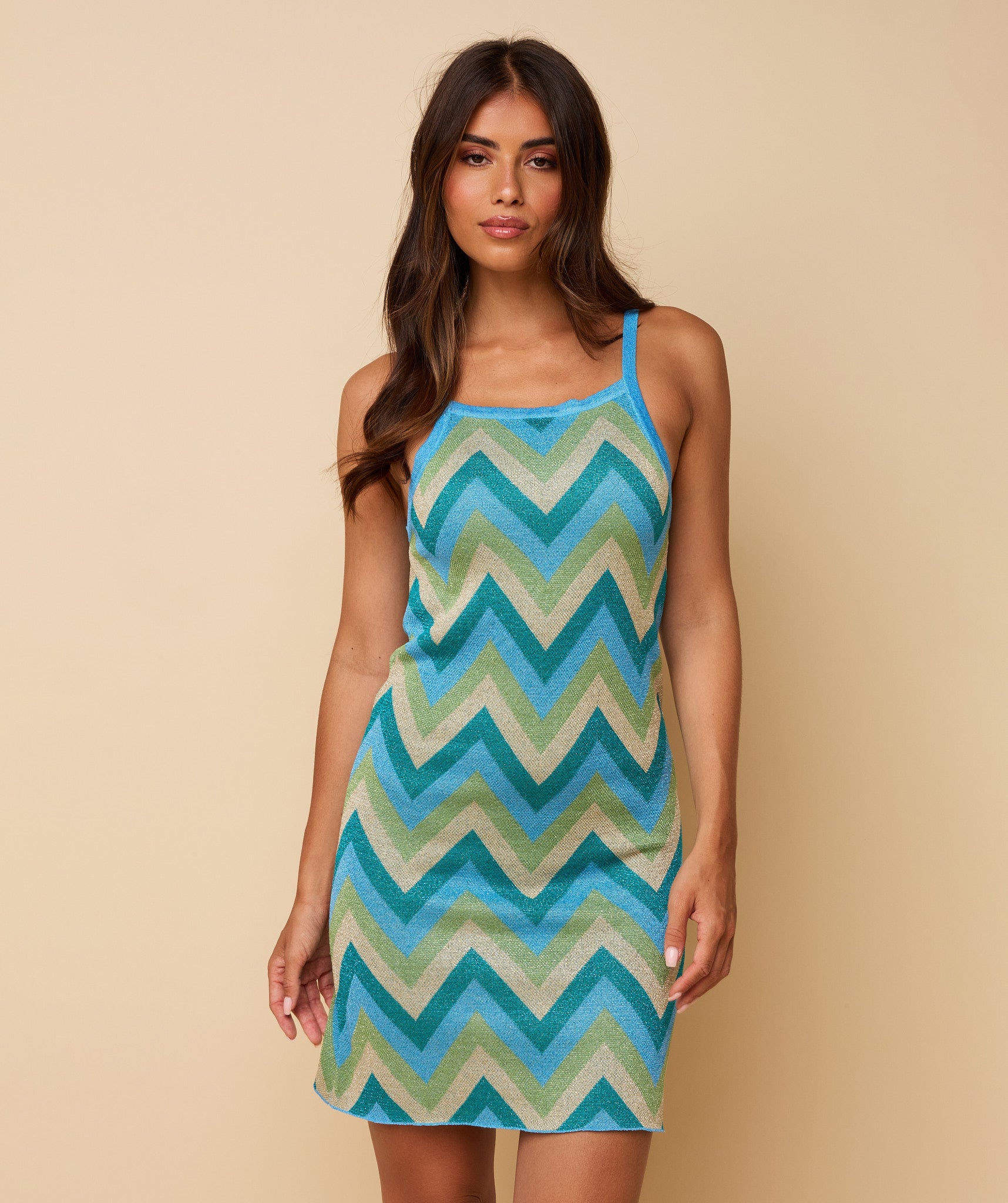 Heyb - Aruba Dress - Blue Gold - Marve Amsterdam