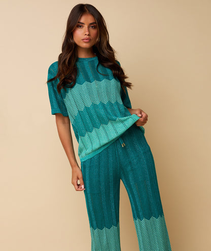 Heyb - Dani T-shirt - Aqua - Marve Amsterdam