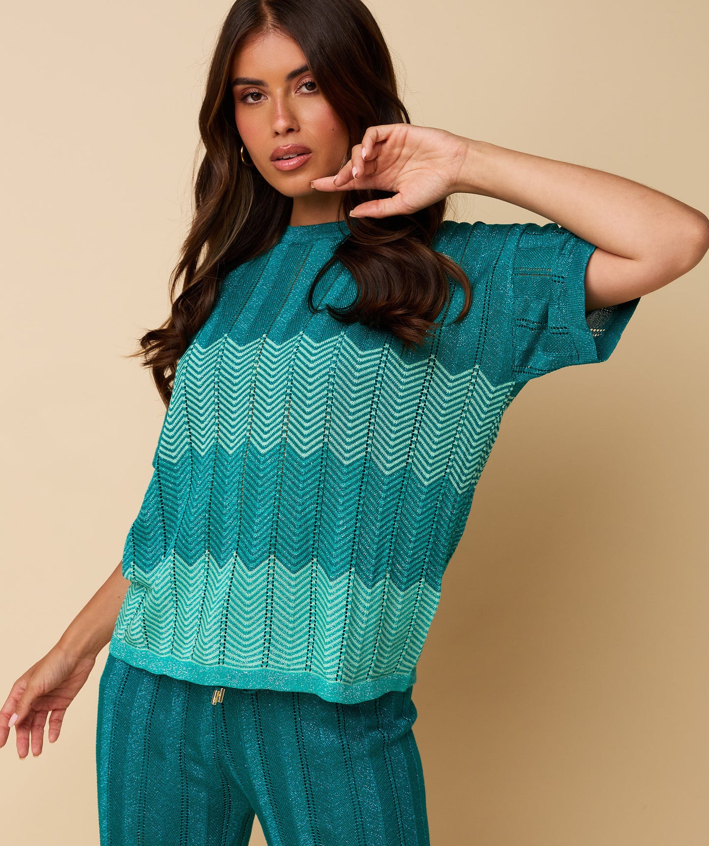 Heyb - Dani T-shirt - Aqua - Marve Amsterdam