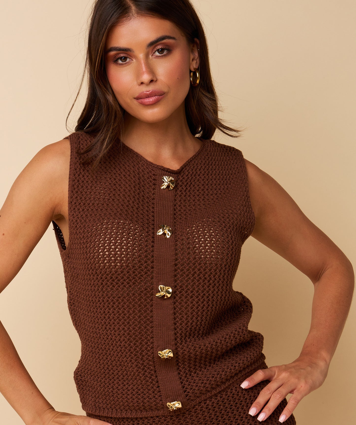 Heyb - Rose Top - Brown - Marve Amsterdam