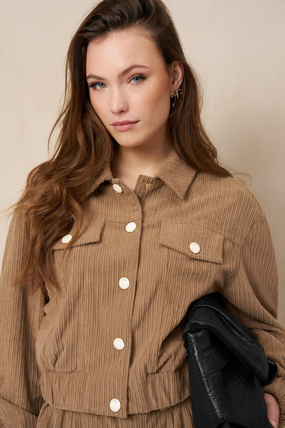 Lofty Manner - Jacket Jaxy - Corduroy - Taupe