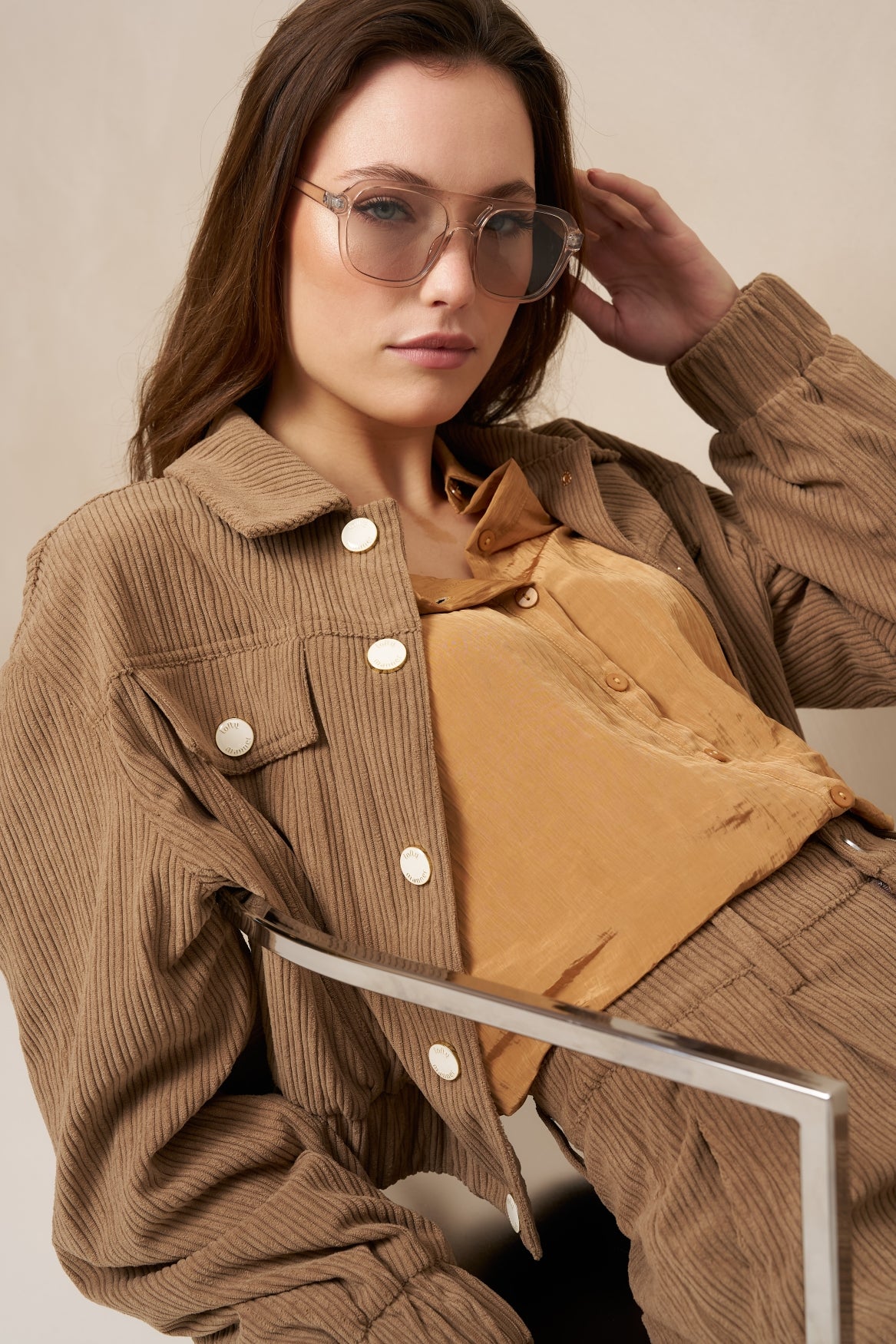 Lofty Manner - Jacket Jaxy - Corduroy - Taupe