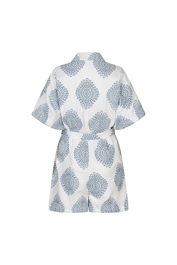 Lofty Manner - Playsuit Talari - White Blue