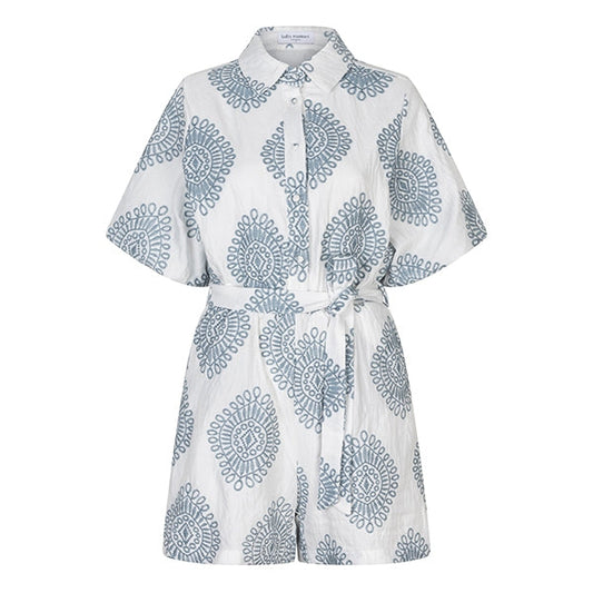 Lofty Manner - Playsuit Talari - White Blue