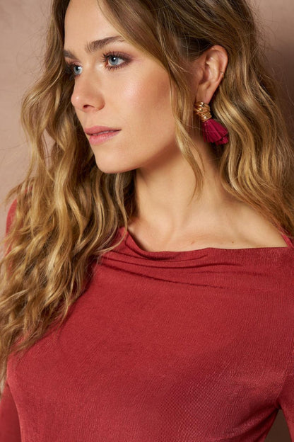 Lofty Manner - Top IIen - Brick Red