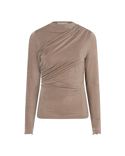 Lofty Manner - Top Jimmi - Draped Uni - Taupe