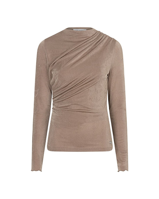 Lofty Manner - Top Jimmi - Draped Uni - Taupe