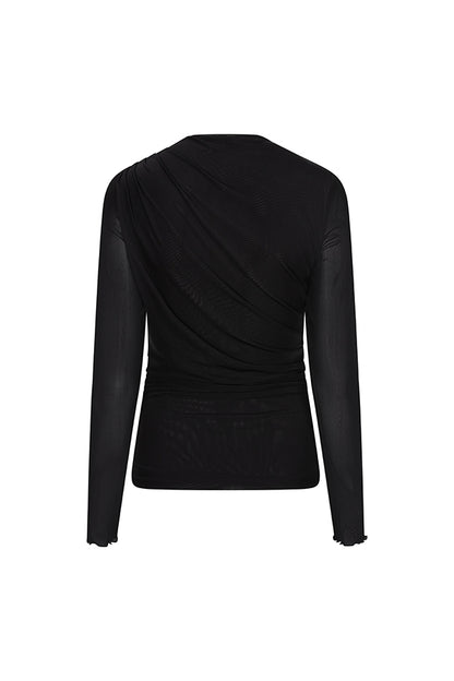 Lofty Manner - Top Jolien - Draped Mash - Black