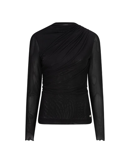 Lofty Manner - Top Jolien - Draped Mash - Black