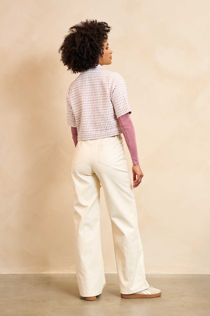 Lofty Manner - Top Ines - Ecru mauve pink - Marve Amsterdam