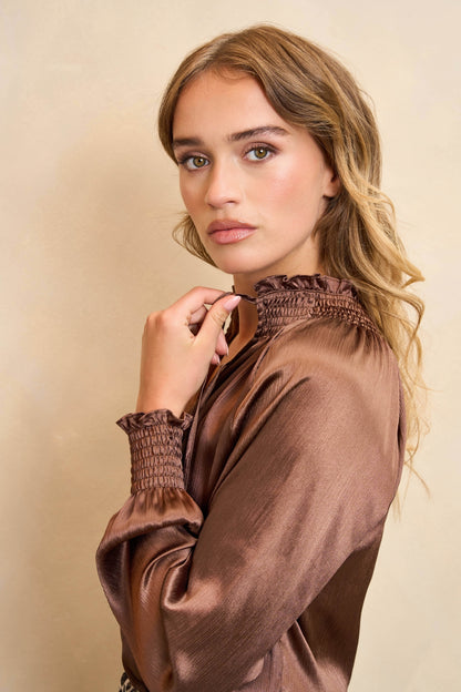 Lofty Manner - Blouse Tyra - Dark Brown