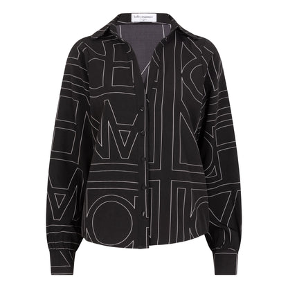 Lofty Manner - Blouse Eve - Black Graphic