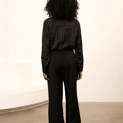 Lofty Manner - Blouse Eve - Black Graphic