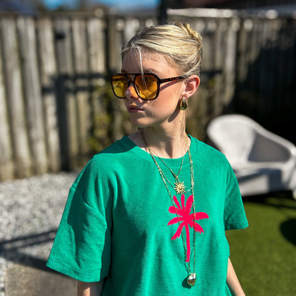 PiNNED by K Badstof Set Palmtree