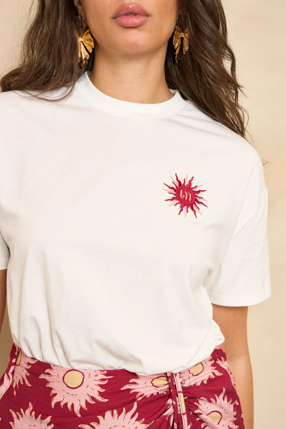Lofty Manner - T-shirt Tiva - White - Marve Amsterdam