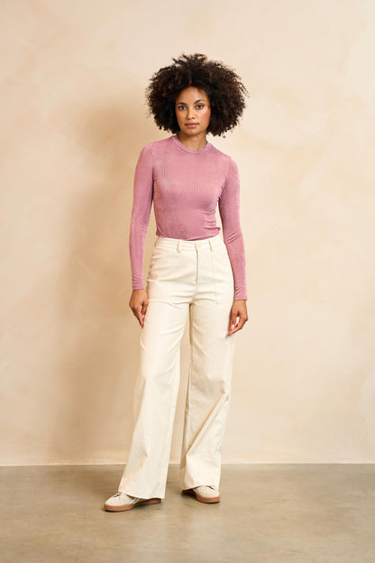 Lofty Manner - Top Arlina - Mauve pink